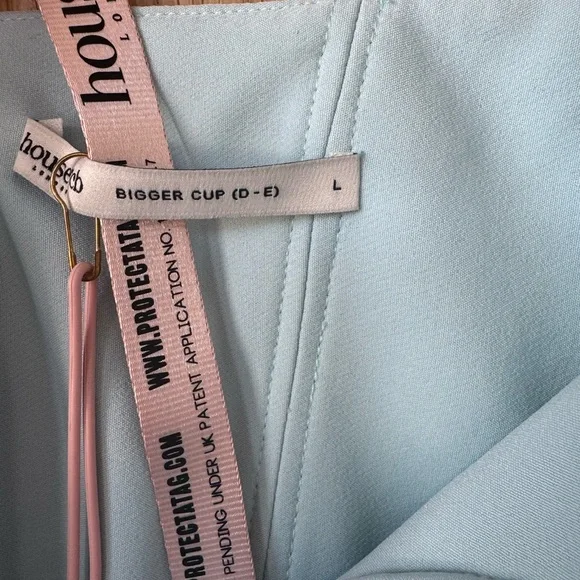 NWT House of CB Marcella Strapless Pleated Georgette Gown - Picture 7 of 9